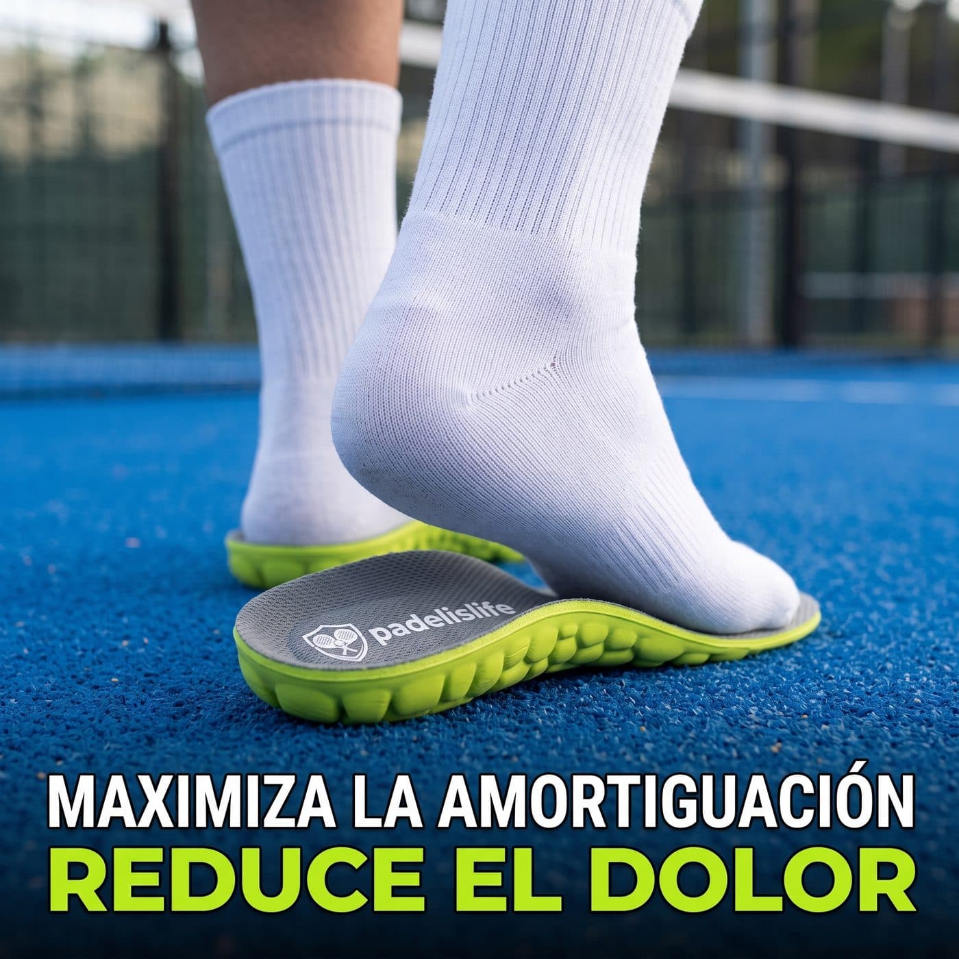 Maximiza la amortiguación, reduce el dolor