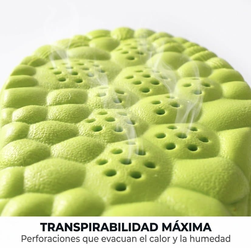 Transpirabilidad máxima: perforaciones que evacúan el calor y la humedad